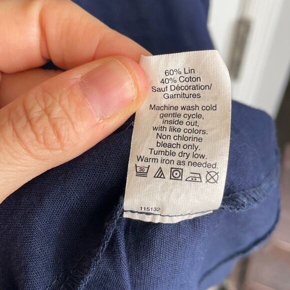 J. Crew Women's Floral Embroidered Dress Size 4 Linen Cotton Blend Boho Coastal - Picture 12 of 12